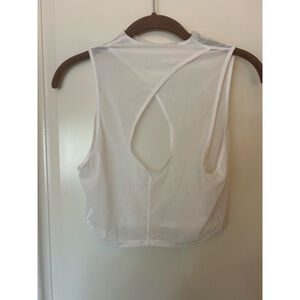 Women's Lululemon Cover Me Coolly White Sheer Sleeveless Tank Top S